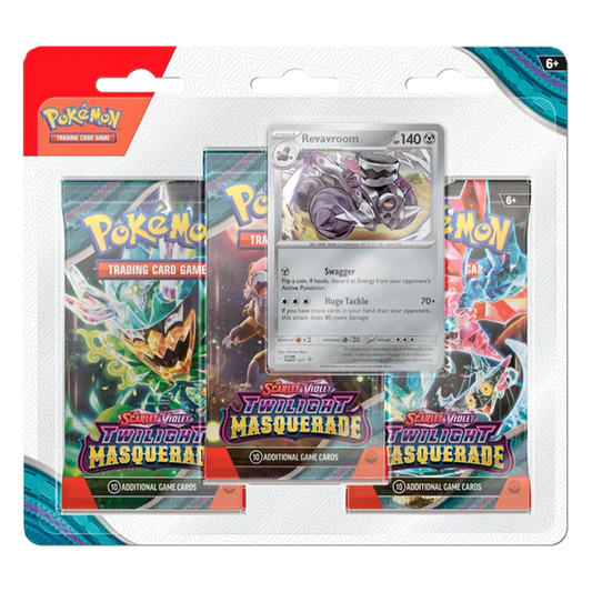 Pokemon Scarlet & Violet - Twilight Masquerade 3-Pack Blister