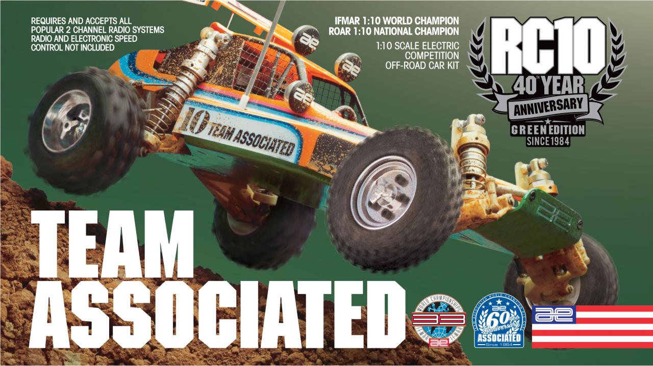 Team Associated RC10 40th Anniversary Green Edition