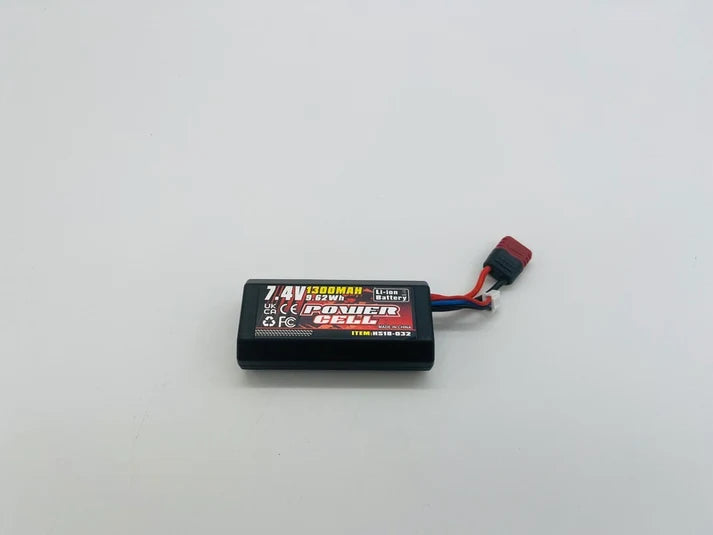 RC Pro 7.4v 1300mah Lipo Battery (Rizz/Radd/Cruncher) New