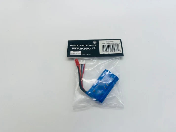 RC Pro 7.4v 800mah Li-ion Battery (Piranaha)