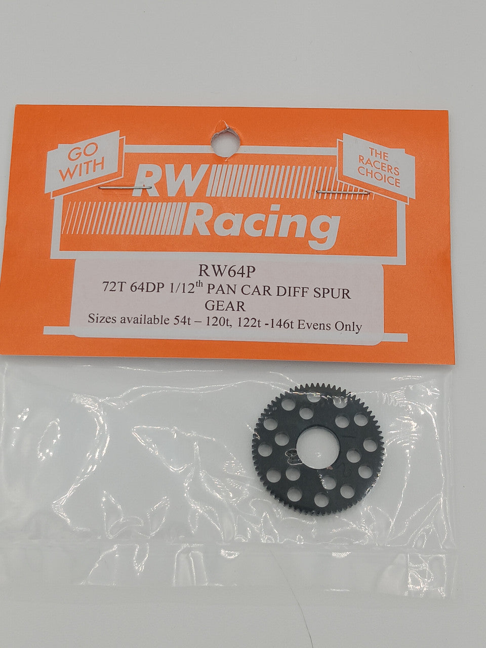 RW 64P 1/12th Pan Car Diff Spur Gear - Various Sizes