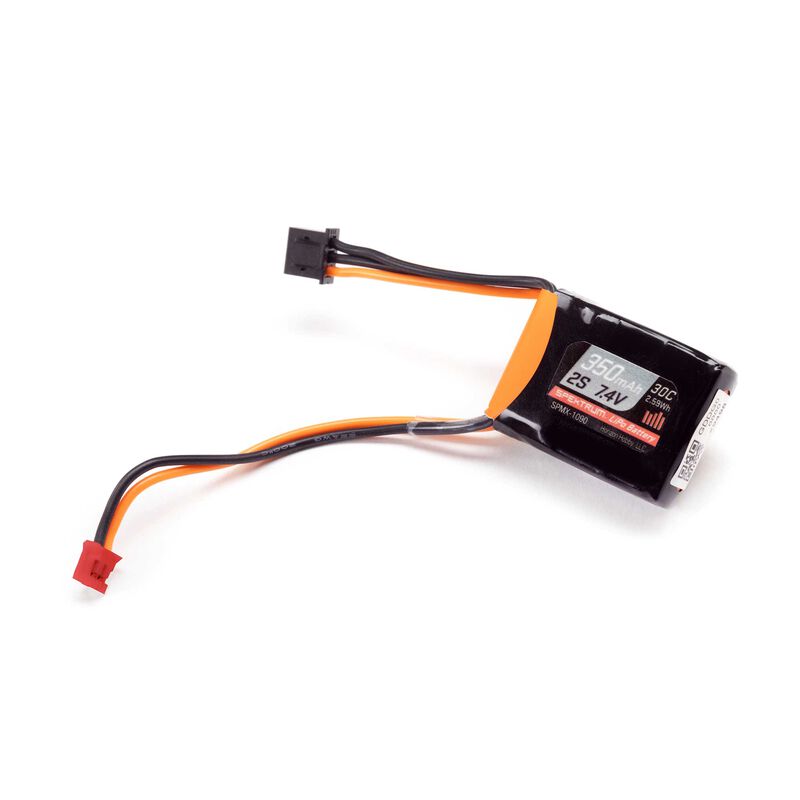 Spetkrum 7.4V 350mAh 2S 30C LiPo Battery: PH2.0