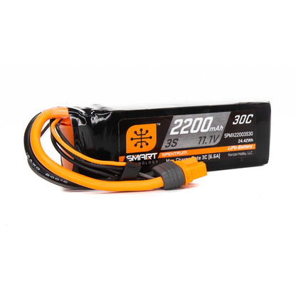 Spektrum 11.1V 2200mAh 3S 30C Smart LiPo Battery: IC3