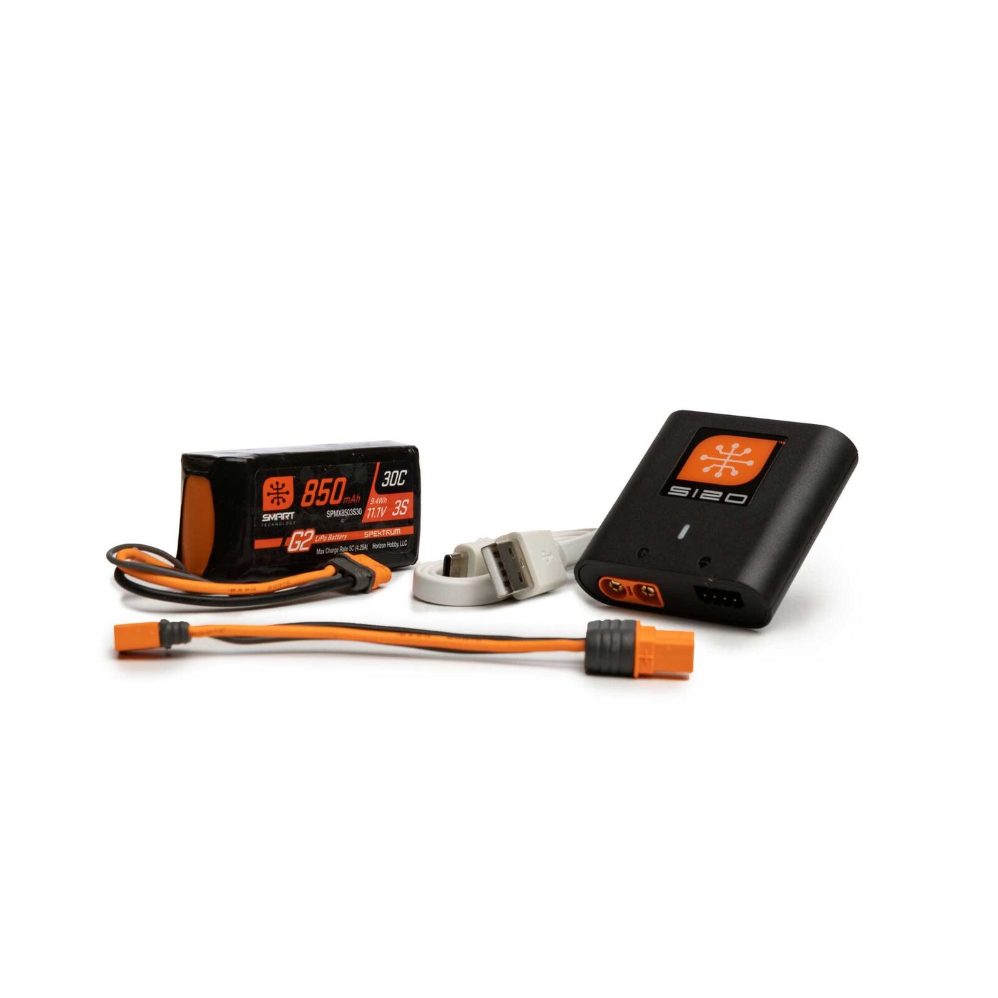 Spektrum - Smart Powerstage Air Bundle: 850/2200/4000mAh 3S G2 LiPo Battery / S120 Charger