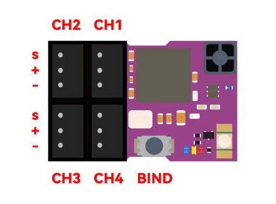 MXO-RACING Micro Receiver - NB4/PL18/RX/4CH - FLYSKY-AFHDS-3A - with built-in transponder