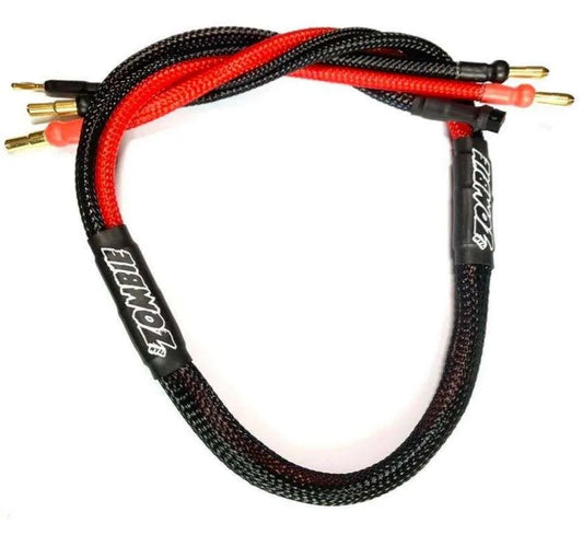 Team Zombie Charging Lead 4/5mm (Red/Black)