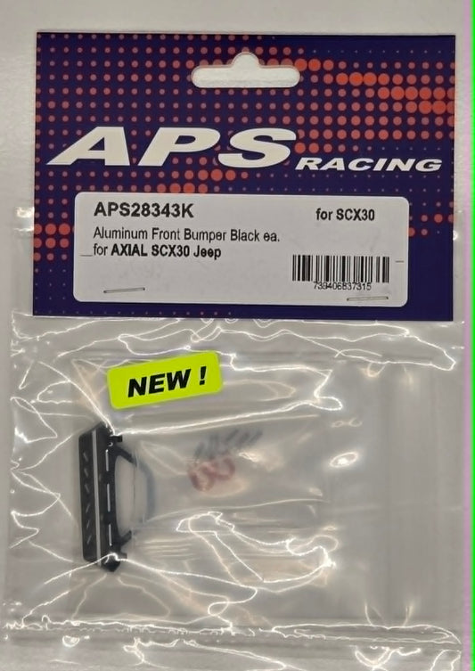 APS Aluminum Front Bumper SCX30 Jeep - Black