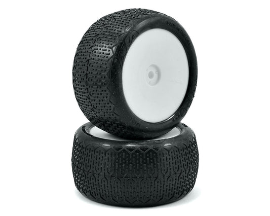 AKA "EVO" Typo 2.4" Rear Buggy Pre-Mounted Tires (2) (White) Ultra Soft