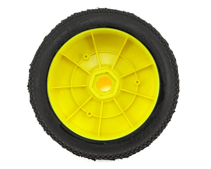 AKA Impact 1/8 Buggy Pre-Mounted Tires (2) (Yellow) (Soft - Long Wear)