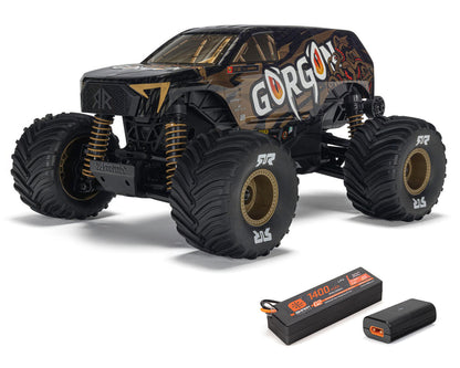 Arrma Gorgon Grom 4x4 1/16 RTR Brushed Monster Truck (Yellow) w/SLT2 2.4GHz Radio, Battery & Charger