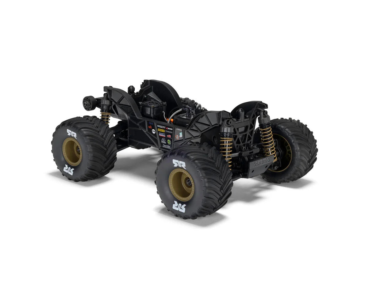 Arrma Gorgon Grom 4x4 1/16 RTR Brushed Monster Truck (Yellow) w/SLT2 2.4GHz Radio, Battery & Charger