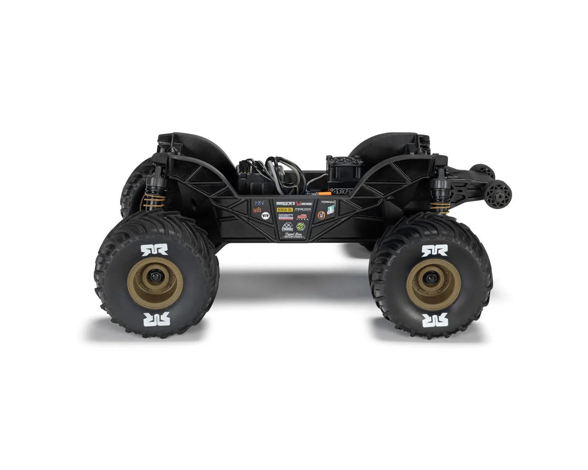 Arrma Gorgon Grom 4x4 1/16 RTR Brushed Monster Truck (Yellow) w/SLT2 2.4GHz Radio, Battery & Charger
