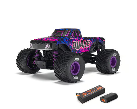 ***Pre-Order*** Arrma Quake Grom 4x4 1/16 RTR Brushed Monster Truck (Purple) w/SLT2 2.4GHz Radio, Battery & Charger