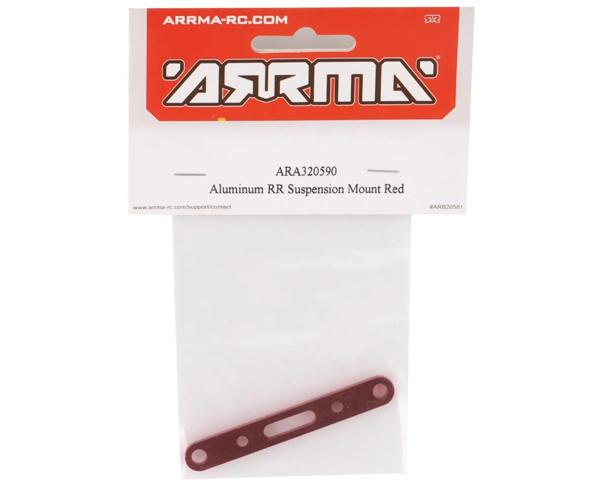 Arrma Mega/3S BLX Aluminum Rear Suspension Mount (Red) R/R