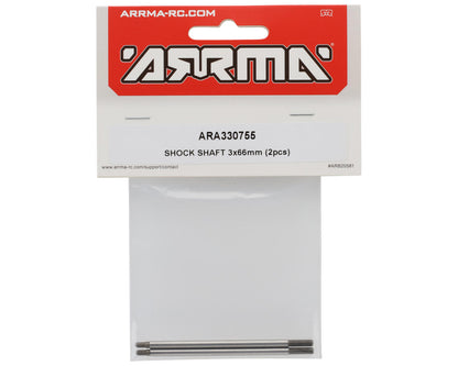 Arrma 3x66mm Shock Shafts (2)