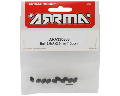 Arrma 5.8x7x2.5mm Hollow Ball (10)