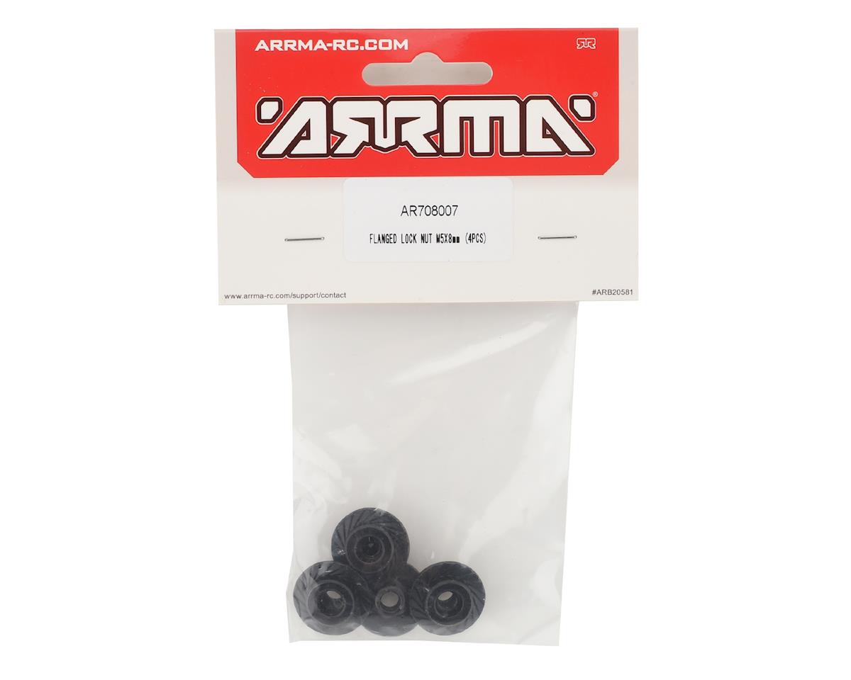 Arrma 5x8mm Flanged Lock Wheel Nut (4)