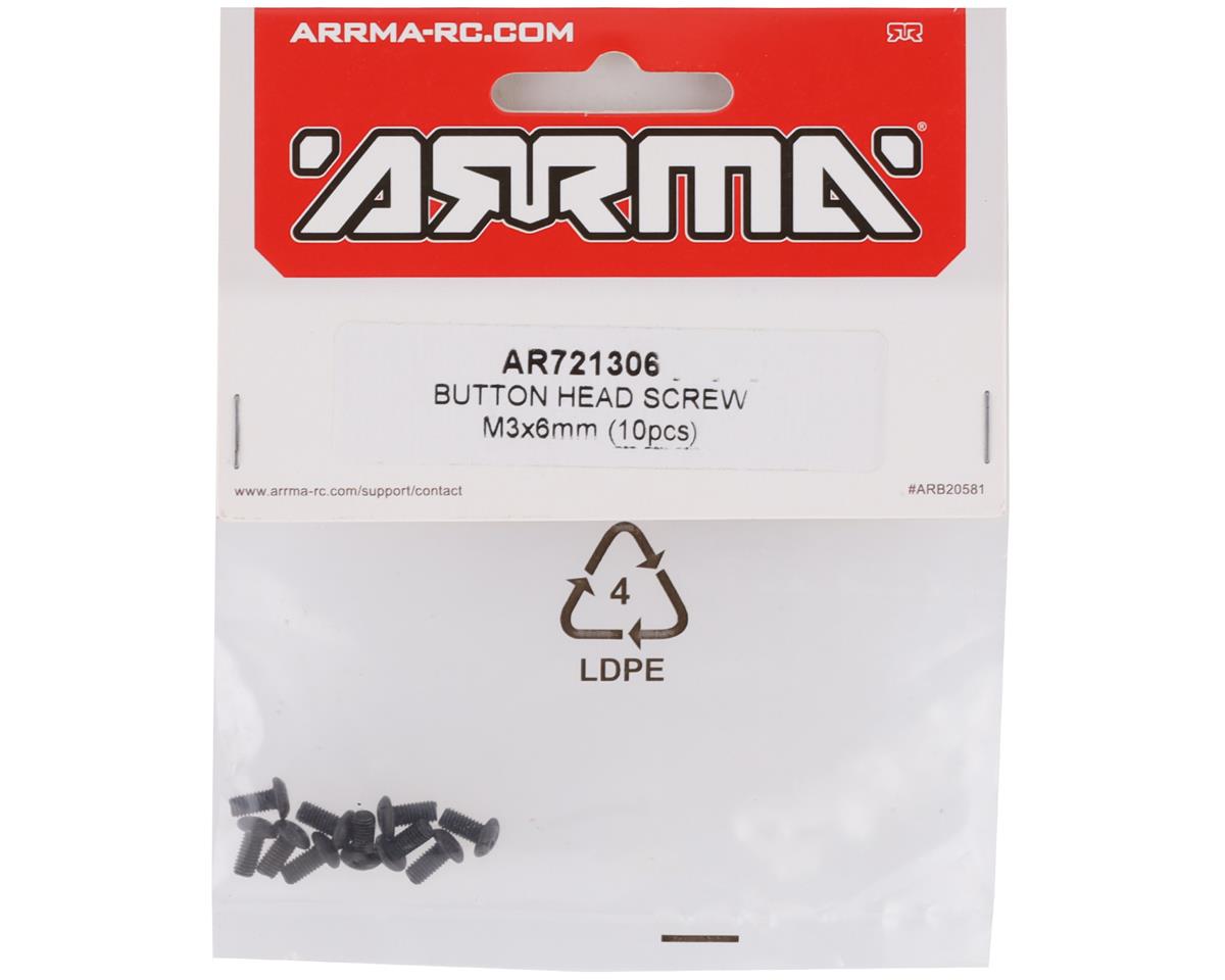 Arrma 3x6mm Button Head Screw (10)