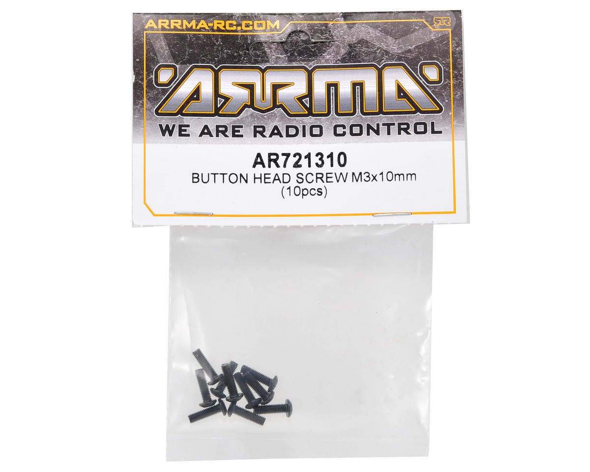 Arrma 3x10mm Button Head Screw (10)