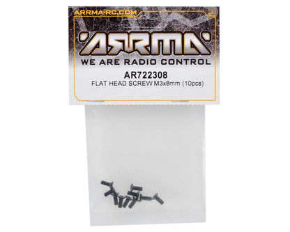 Arrma 3x8mm Flat Head Screw (10)