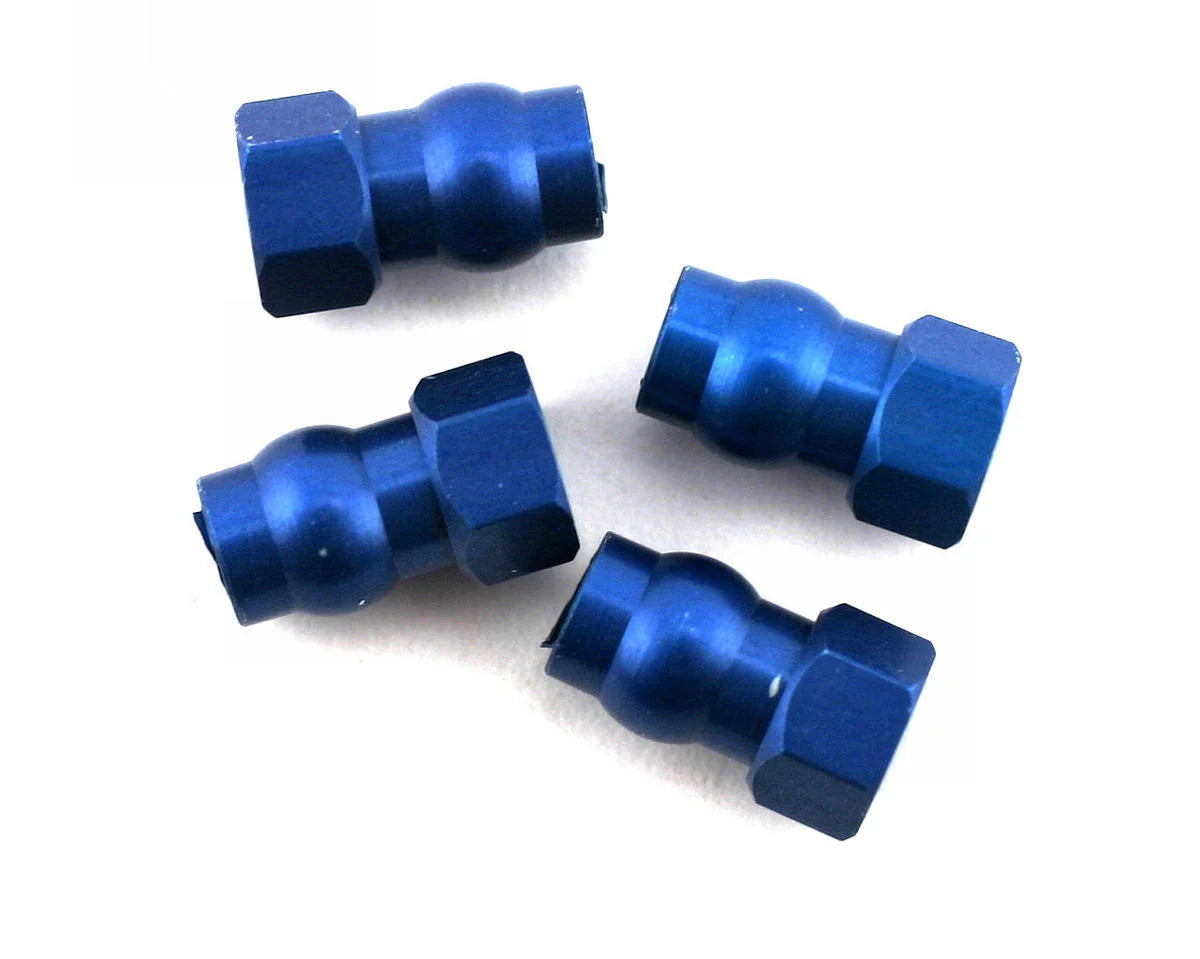Team Associated Factory Team Aluminum Shock Bushing Short (Blue) (4)