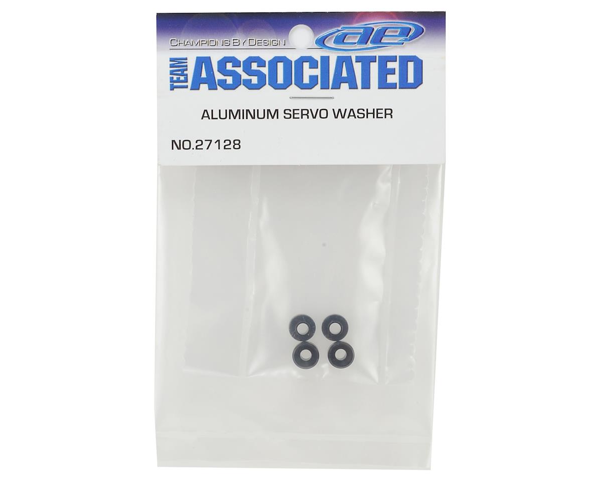 Team Associated Aluminum Servo Washers (Black)