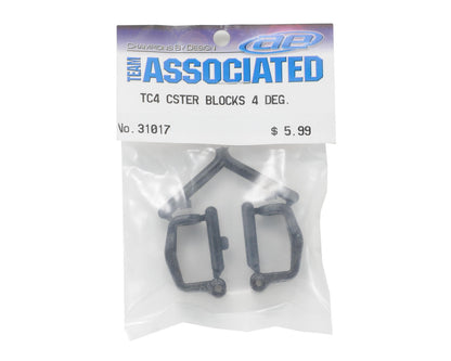 Team Associated Caster Block Set (4°) (TC4)