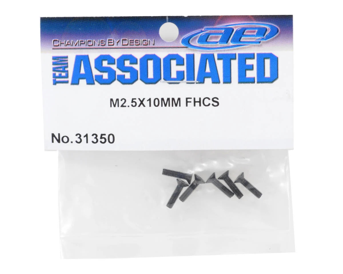 M2.5 x 6mm Flat Head Screw (6) Team Assicoated
