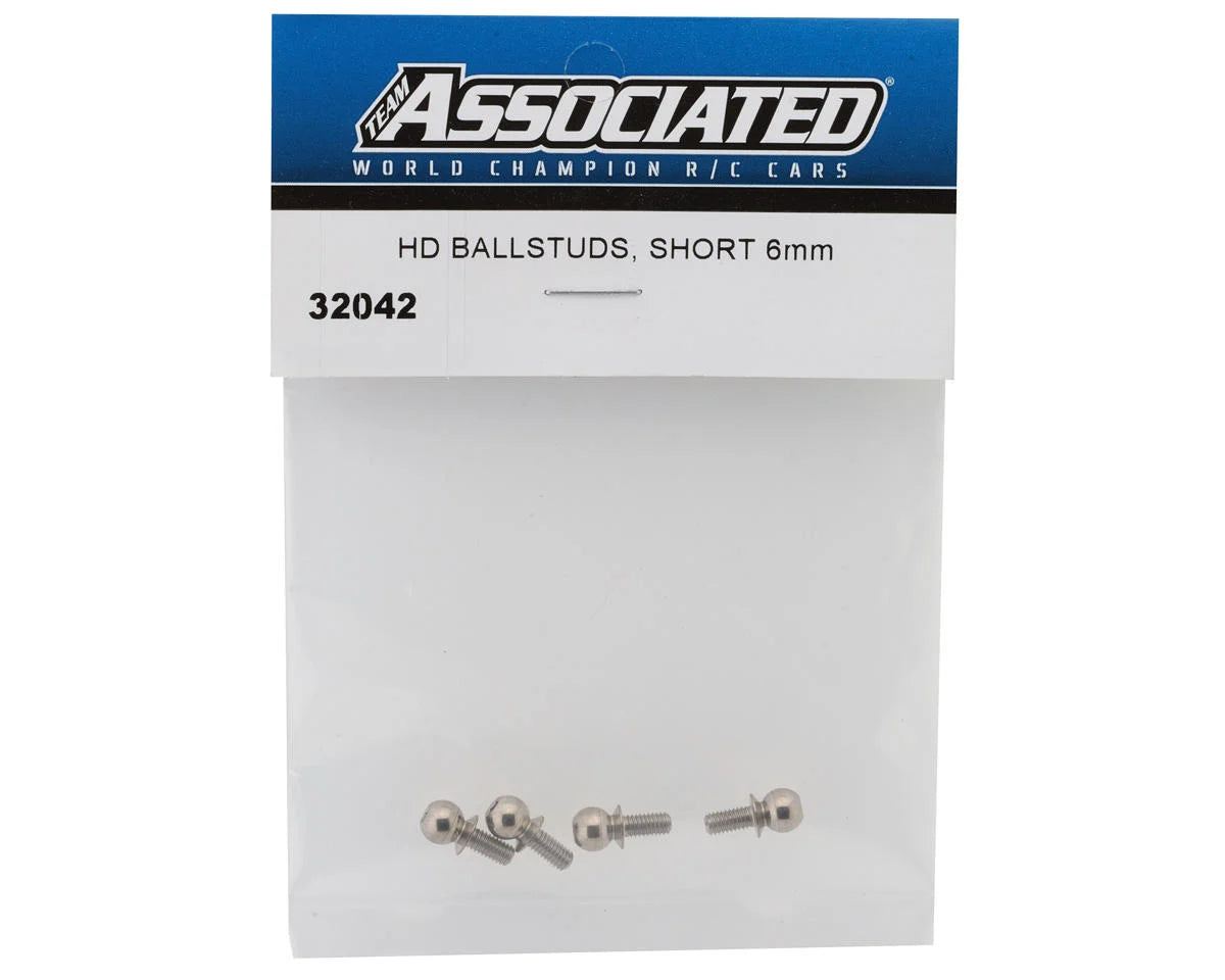 Team Associated HD 6mm Ballstuds (Short)
