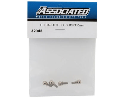 Team Associated HD 6mm Ballstuds (Short)