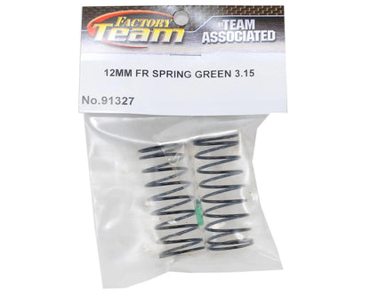 Team Associated 12mm Front Shock Spring (Green/3.15lbs)