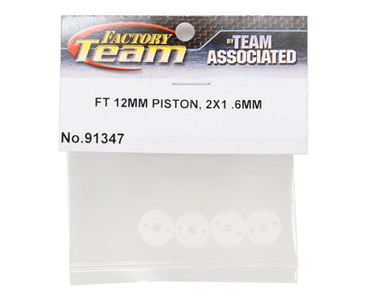 Team Associated Factory Team 12mm Big Bore Tapered Shock Piston (2x1.6mm) (4)