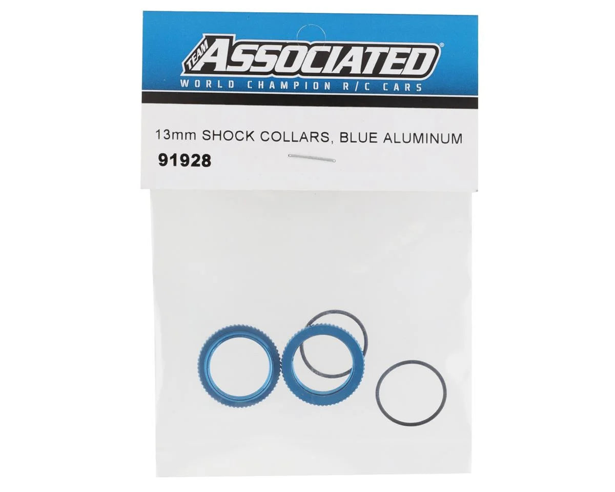 Team Associated 13mm Shock Collars (Blue)