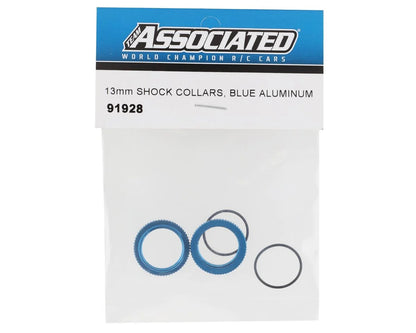 Team Associated 13mm Shock Collars (Blue)