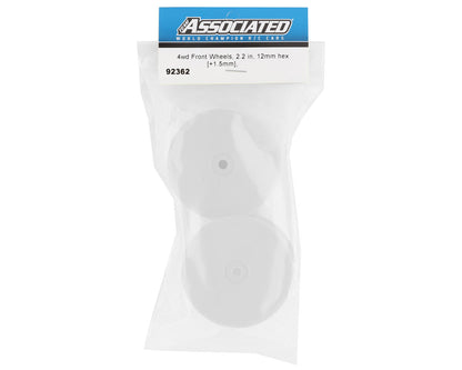 Team Associated 12mm Hex 2.2 4WD Front +1.5mm Buggy Wheels (2) (B74) (White)
