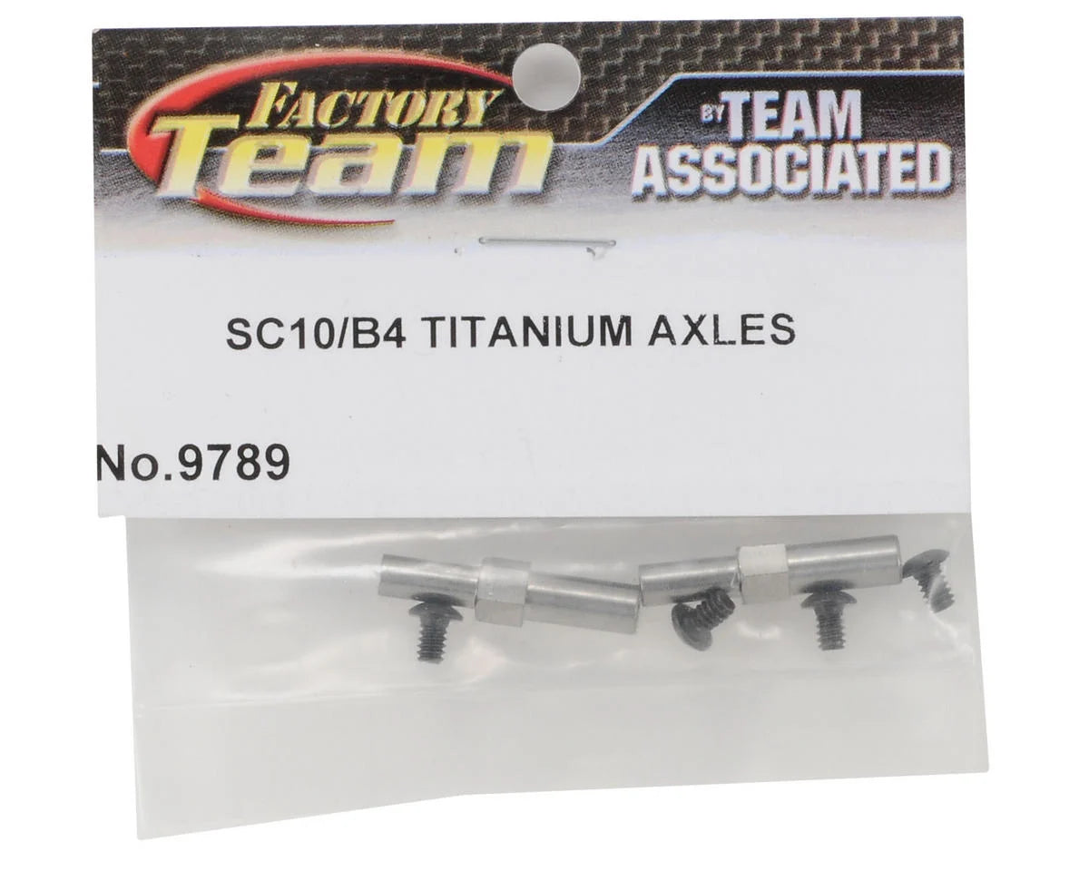 Team Associated Titanium Front Axle Set (2)