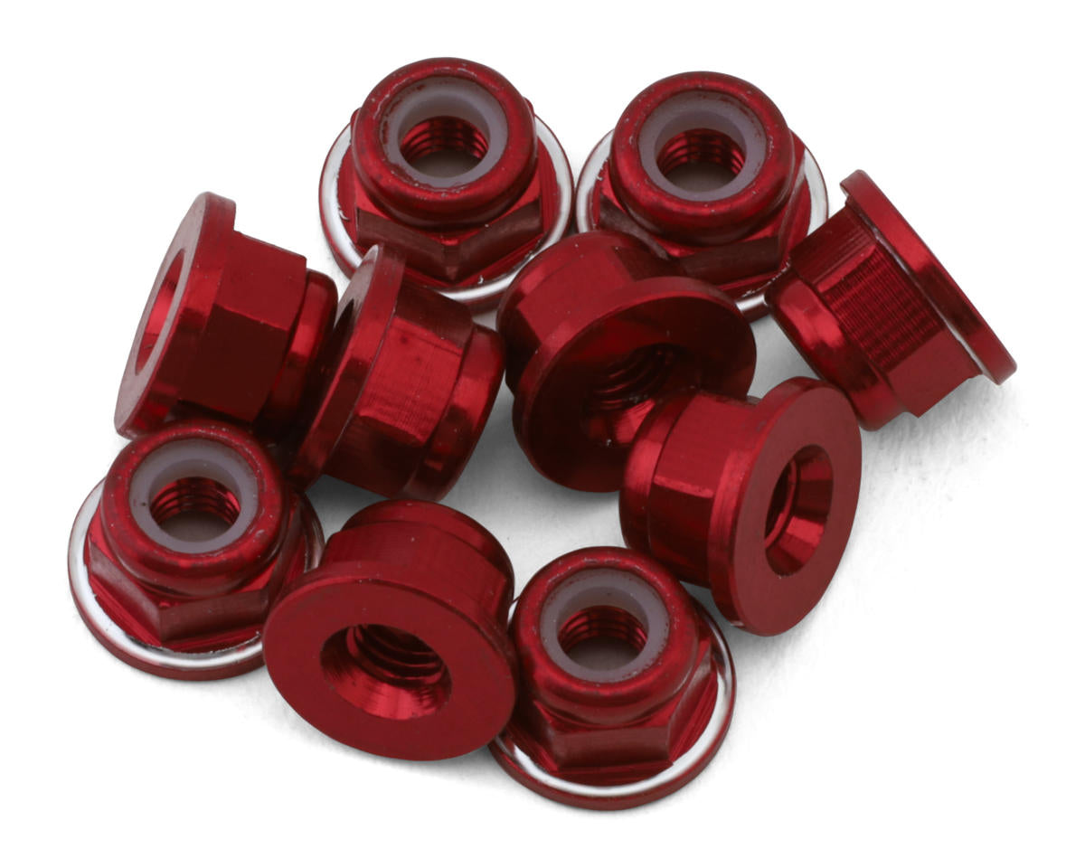 Avid RC 3mm Ringer Flanged Aluminum Locknut (10)