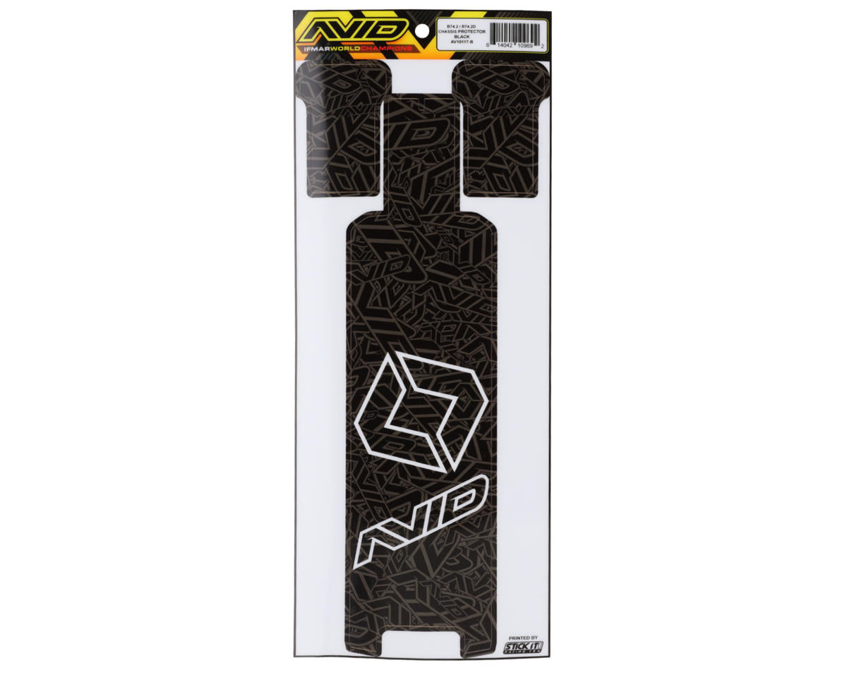 Avid RC Associated B74.2/B74.2D Chassis Protector (Black/White)