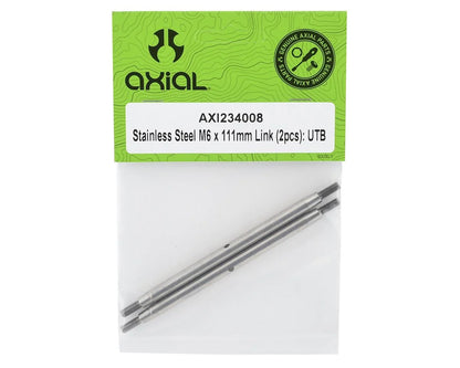 Axial Capra 1.9 6x111mm Stainless Steel Link (2)