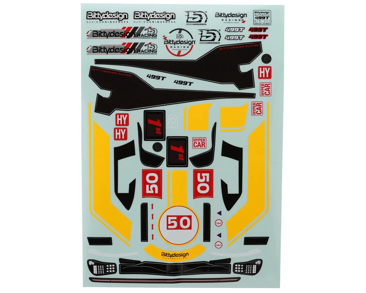 Bittydesign 499T Hypercar 1/10 Body (Clear) (190mm) (Lightweight) (TT-02)