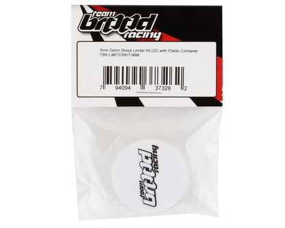 Team Brood 3mm Delrin Shock Limiter Kit w/Plastic Container (22)