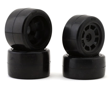 BSR Racing 1/10 Race Radial Pan Car/WGT-R Rubber Belted Pre-Mounted Carpet Tires (4)