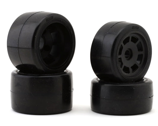 BSR Racing 1/10 Race Radial Pan Car/WGT-R Rubber Belted Pre-Mounted Carpet Tires (4)
