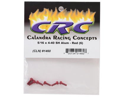 CRC 4-40x5/16 Socket Head Aluminum Screws (Red) (6) #1460