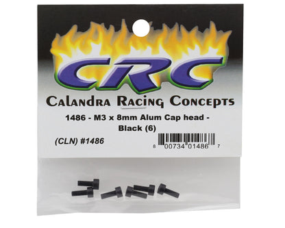 CRC 3x8mm Aluminum Cap Head Screws (6) #1486