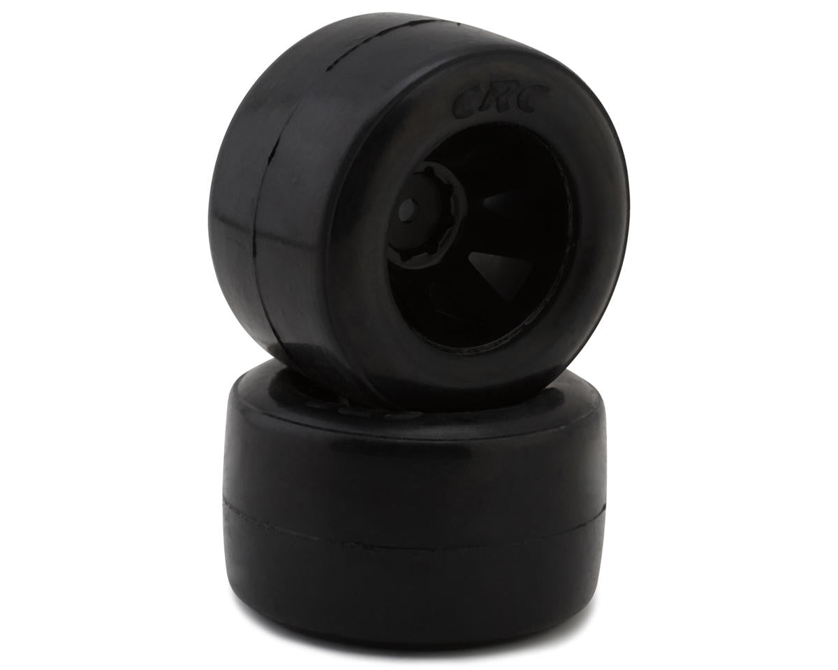 CRC RT1 F1 1/10 Rear Pre-Mounted Rubber F1 Tire (2)