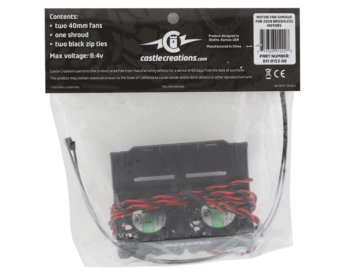 Castle Creations 2028 Series 40mm Motor Cooling Fan