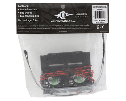 Castle Creations 2028 Series 40mm Motor Cooling Fan