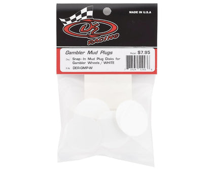 DE Racing Gambler Dirt Oval Mud Plugs (4)