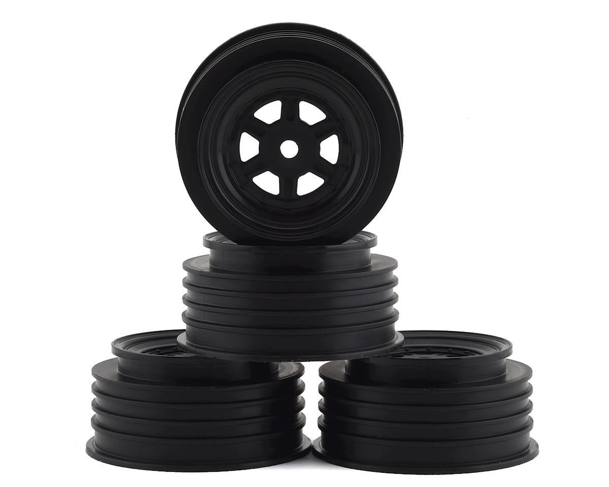 DE Racing Gambler Front Wheels (TLR Offset) (Black) w/12mm Hex